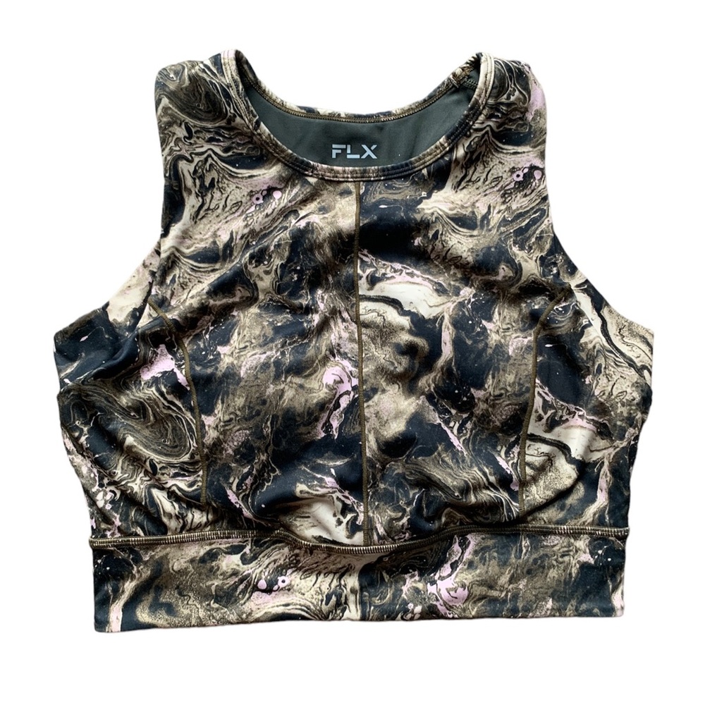 FLX Racerback Camo Sports Bra M